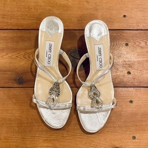 Jimmy Choo London Rhinestone Sandals